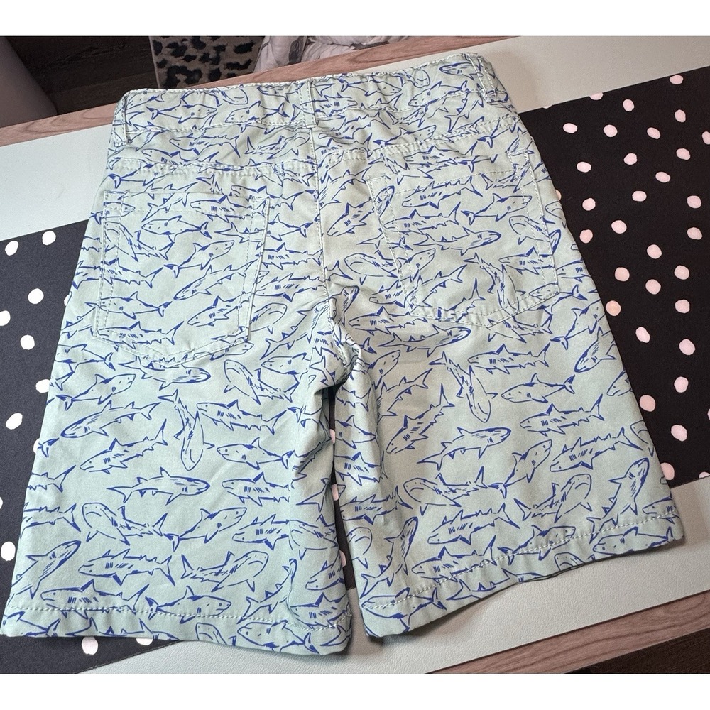 Cat & Jack Boys Blue Sharks Swim Shorts Trunks Adjustable Waist No Liner Size 8 - Picture 4 of 6
